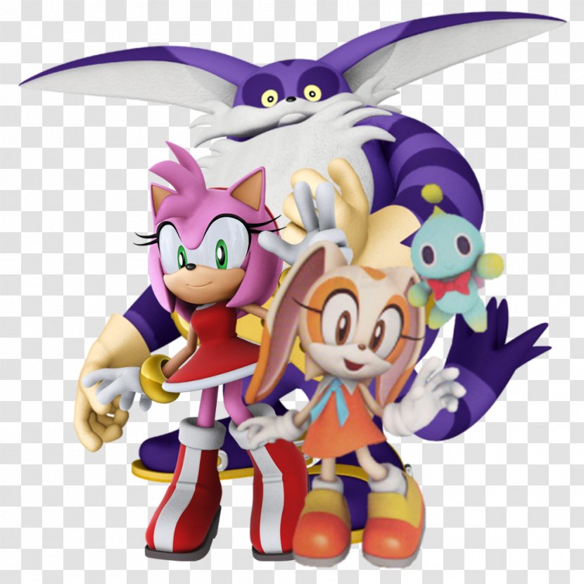 Sonic The Hedgehog Big Cat Amy Rose Knuckles Echidna Chaos - Material - Cartoon Transparent PNG