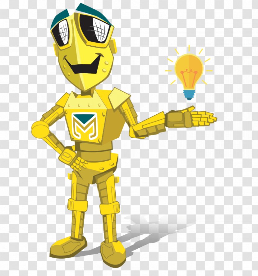 Cartoon Technology Mascot - Platinum Creative Transparent PNG