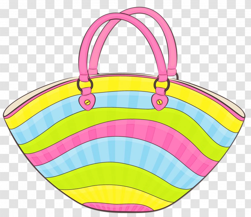 Shopping Bag - Baggage - Yellow Pink Transparent PNG