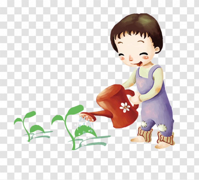 Watering Can Flower - Heart - Children Transparent PNG