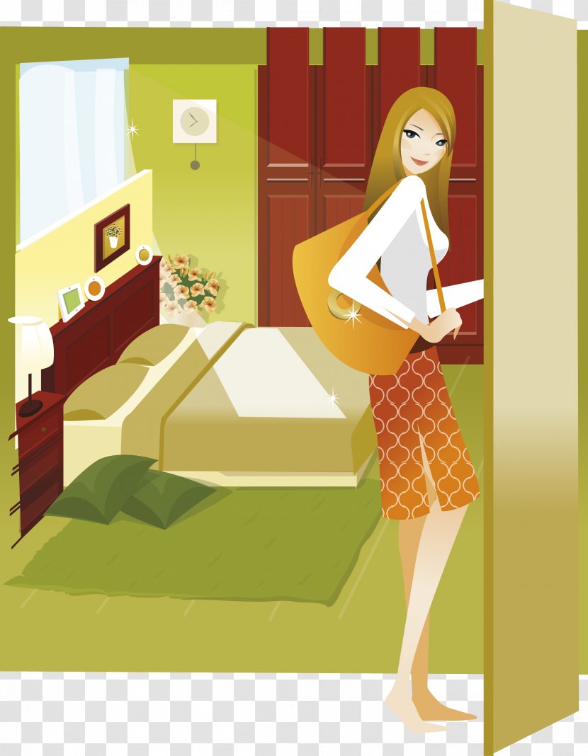 Royalty-free Stock Illustration Clip Art - Royaltyfree - Beautiful Bedroom Transparent PNG