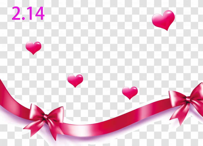 Ribbon Computer File - Valentine S Day - Color Bow Element Transparent PNG