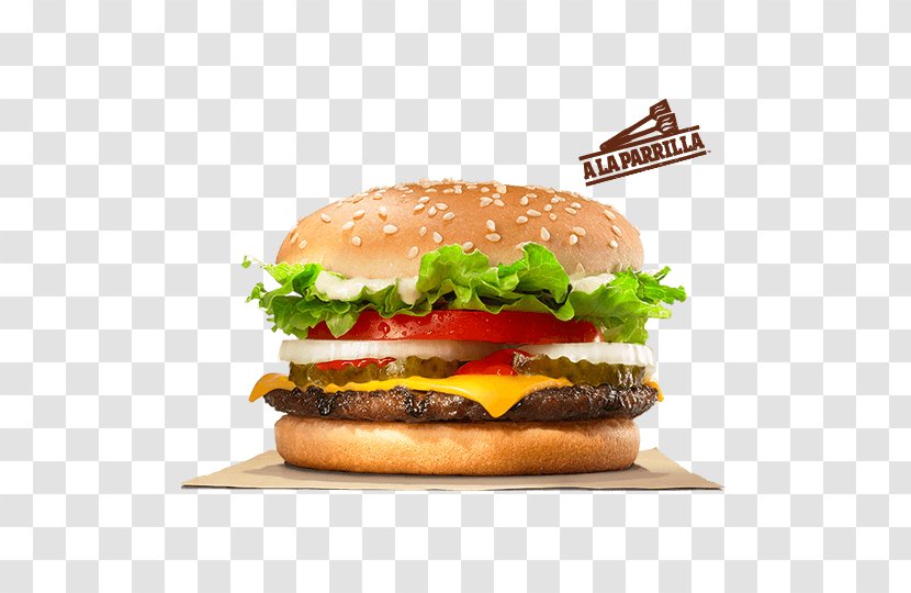 Whopper Hamburger Cheeseburger Chile Con Queso Big King - Recipe - Burguer Combo Transparent PNG