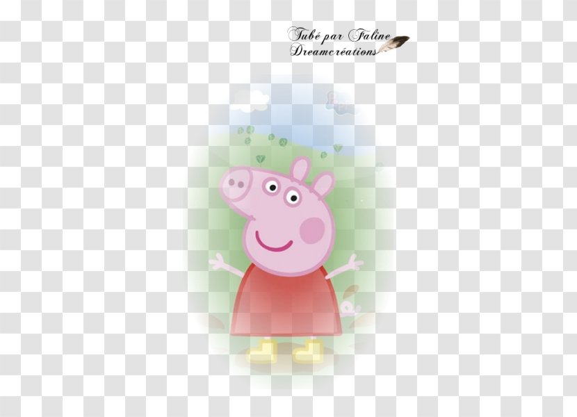 Pig Pink M Cartoon Font - Like Mammal Transparent PNG