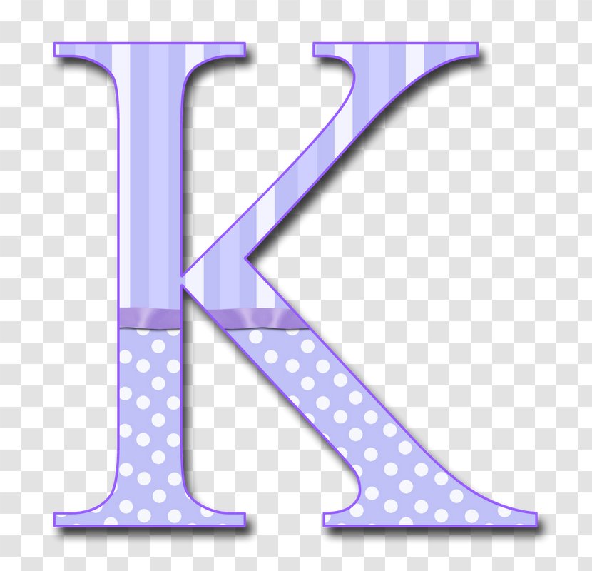 Letter Case K Alphabet - H - Violet Transparent PNG