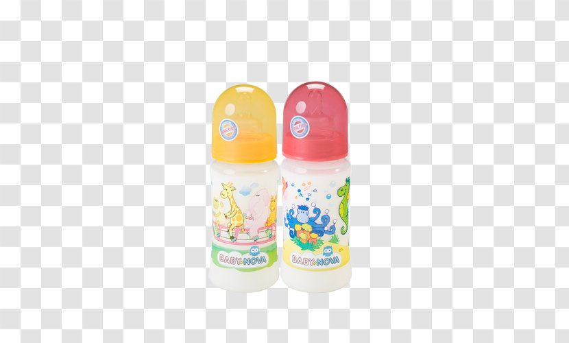 Baby Bottle Infant Pacifier Plastic - Cartoon Transparent PNG