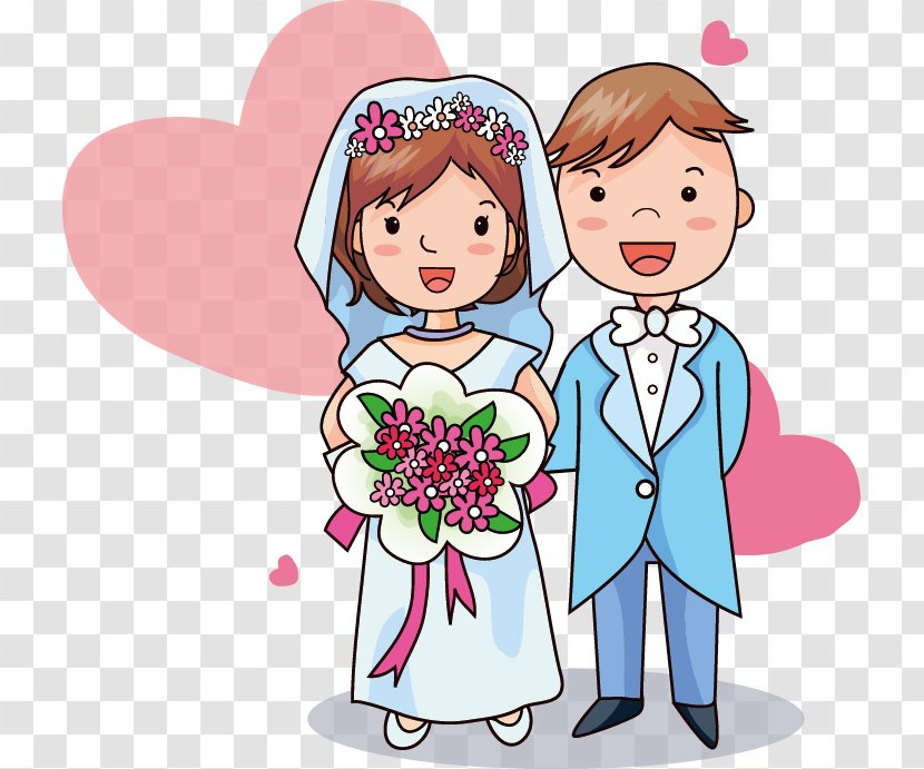 Wedding Invitation Cartoon Romance Drawing - Tree - Couple Transparent PNG