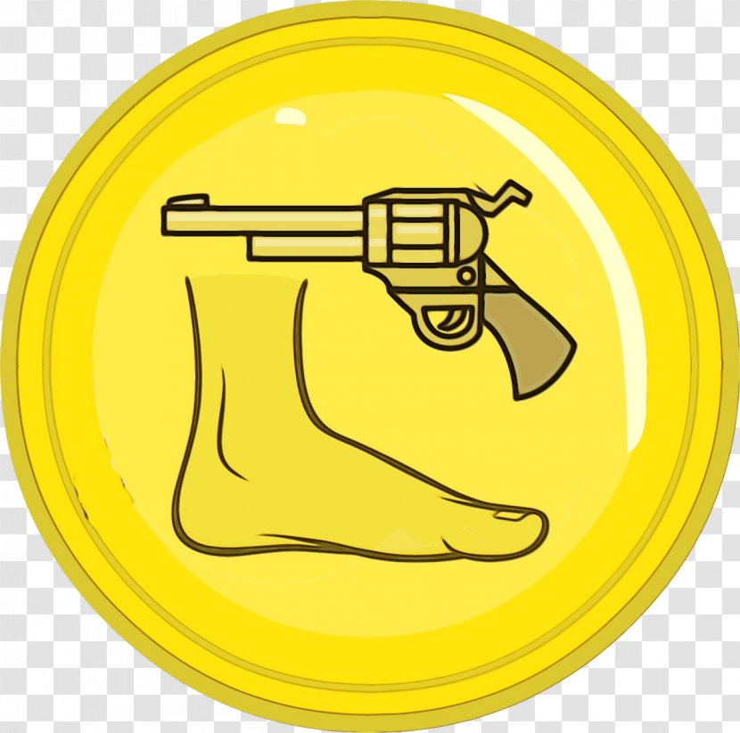 Yellow Line Clip Art Icon - Wet Ink Transparent PNG