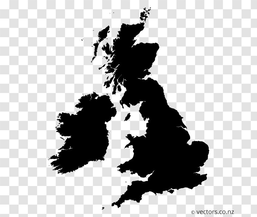 British Isles England Vector Map - Great Britain - Product Physical Transparent PNG