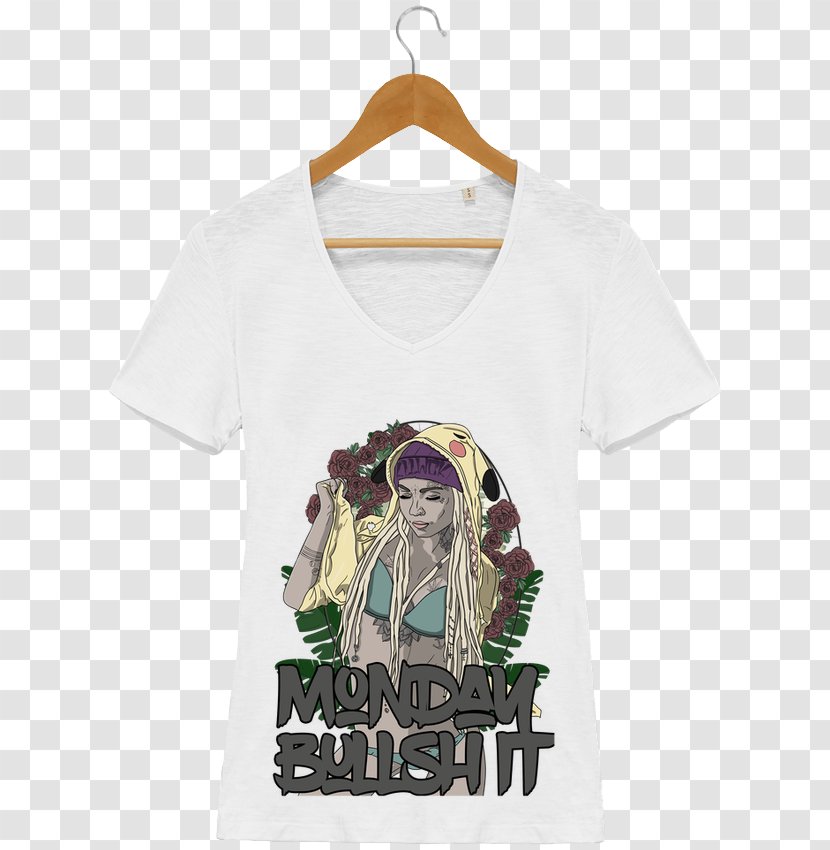 T-shirt Hoodie Collar Sleeve Fashion - Flower Transparent PNG