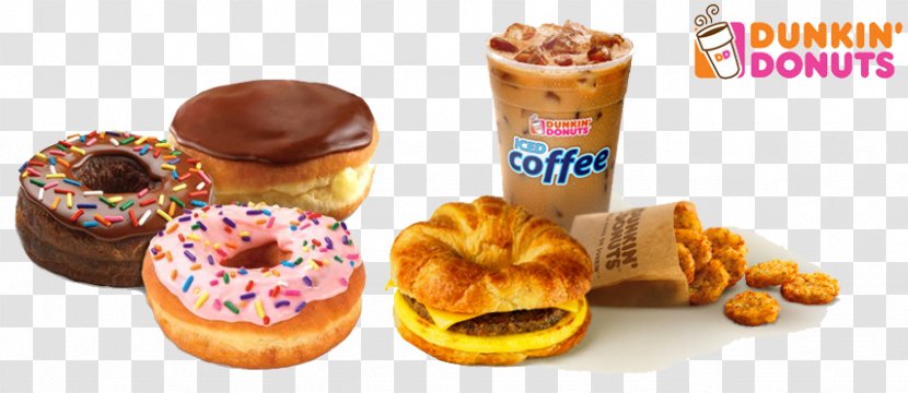 Dunkin' Donuts Iced Coffee Breakfast Transparent PNG