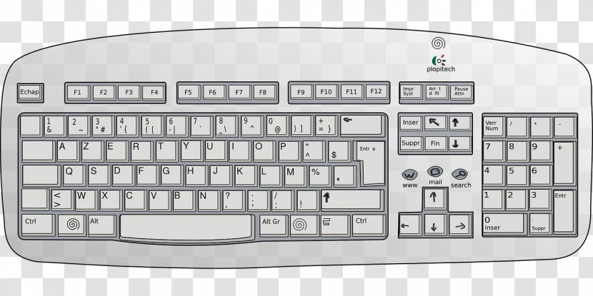 Computer Keyboard Clip Art - Animation - Wired Transparent PNG