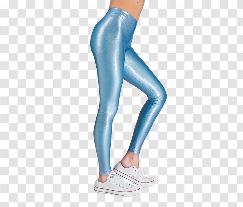 Leggings Pants Clothing Waist Compression Garment - Frame - Glitter Blue Transparent PNG