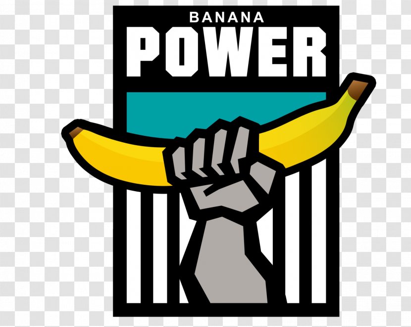 Port Adelaide Football Club Australian League Alberton South National - Brand - Banana Transparent PNG