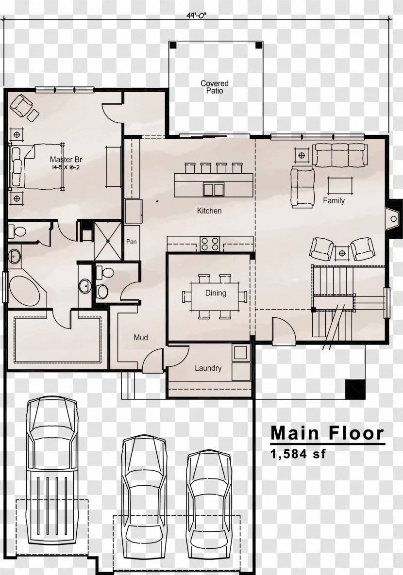 Floor Plan Architecture Furniture Technical Drawing - Structure - Design Transparent PNG