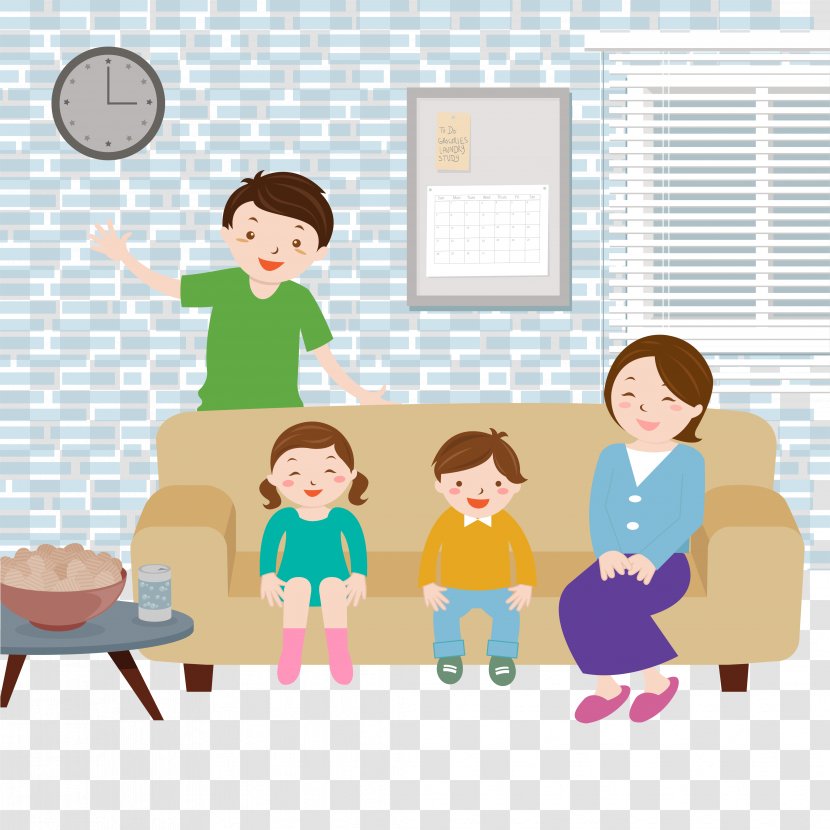 Family Quality Time Child Father - Male - Vector Transparent PNG