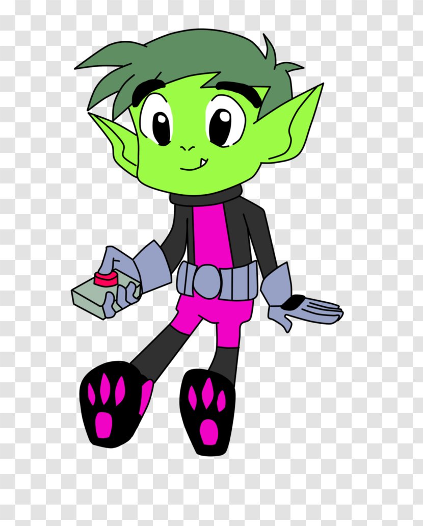 Beast Boy Starfire Raven Cyborg Robin - Pink Transparent PNG