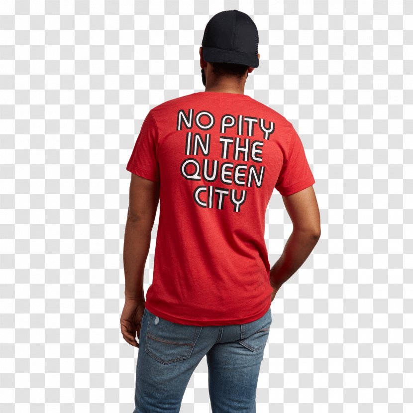 T-shirt Sleeve Neck Font - Red Transparent PNG
