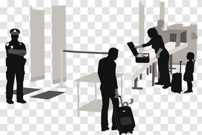 Security Airport Police Illustration - Customs - The Patrol Are Checking Transparent PNG