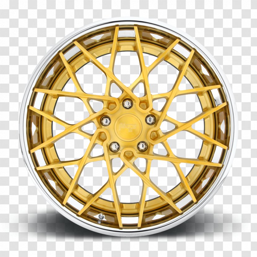 Alloy Wheel Spoke Circle - Yellow Transparent PNG