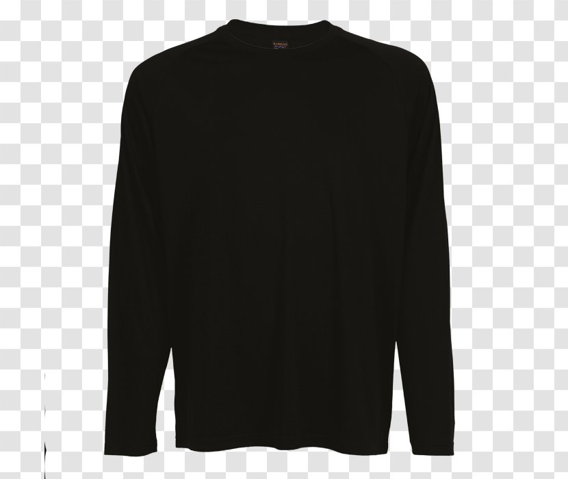 Sleeve Shoulder Black M - Long Sleeved T Shirt - Neck Transparent PNG