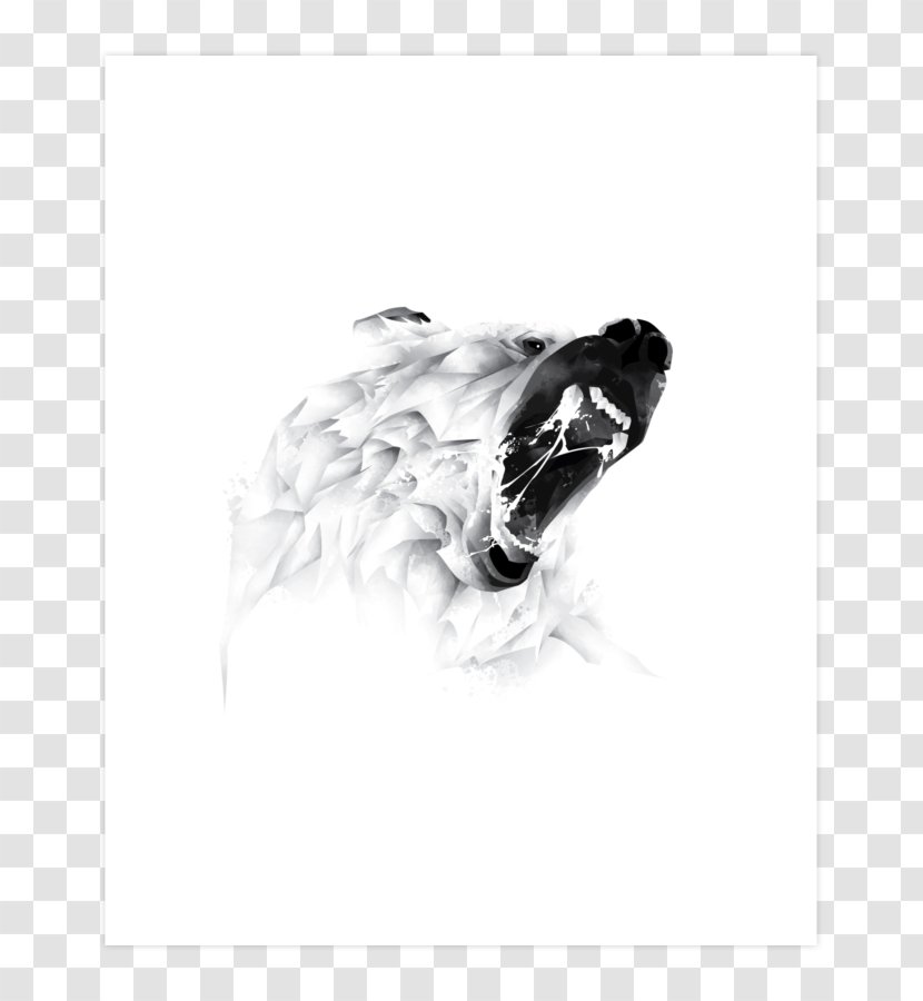 Polar Bear Grizzly Drawing Canidae Transparent PNG