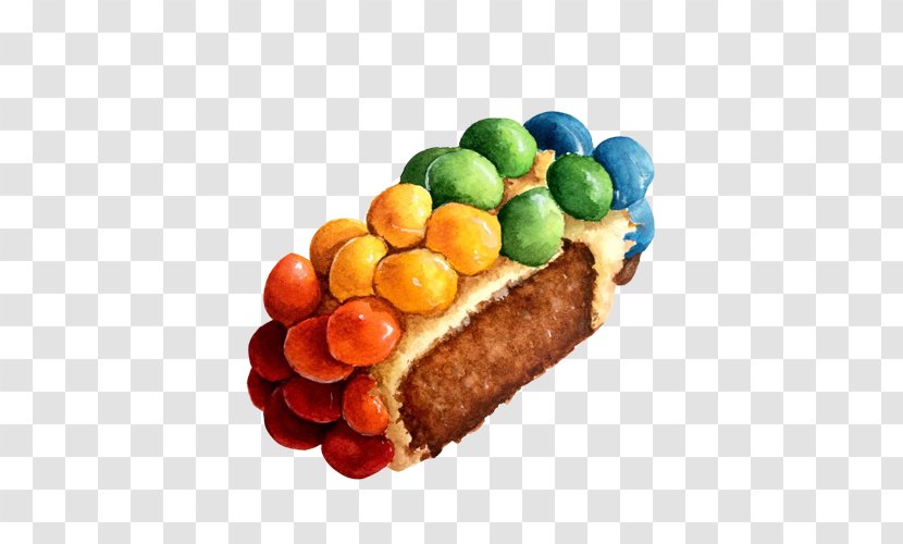 Dessert Clip Art - Snack - Creative Picture Painted Rainbow Sugar Transparent PNG