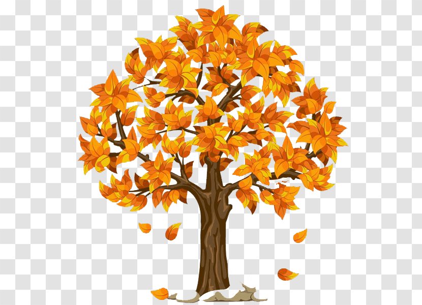 Tree Autumn Clip Art - Cut Flowers Transparent PNG