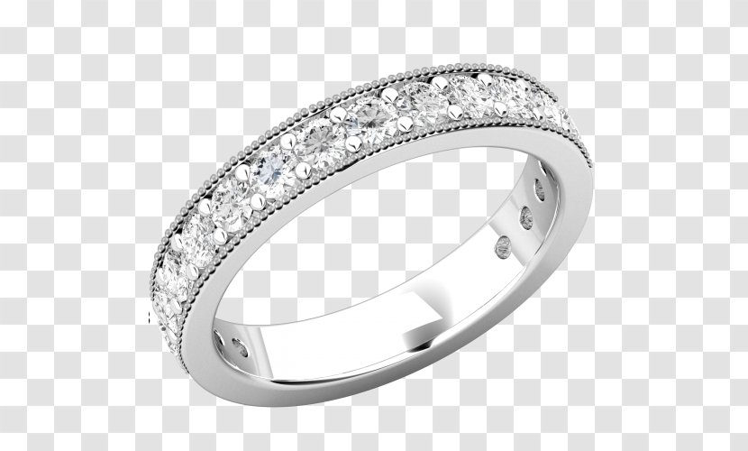 Earring Wedding Ring Eternity Diamond - Brilliant - Platinum Transparent PNG