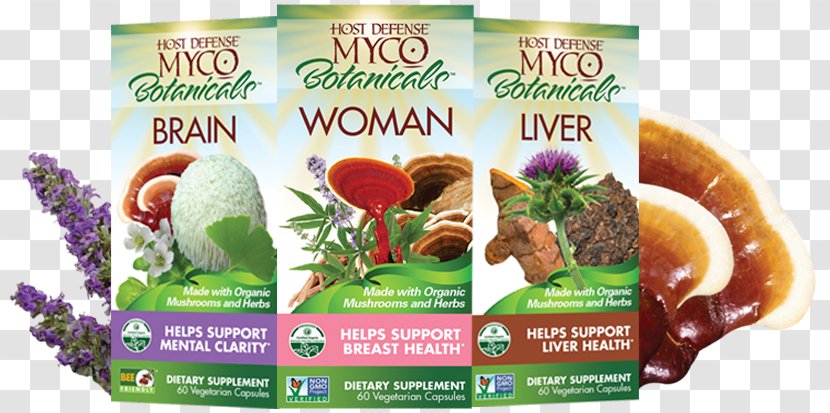 Vegetarian Cuisine Host Defense MycoBotanicals Brain Helps Support Mental Clarity Fungi Perfecti Myco Botanicals Woman - My Family Members Transparent PNG
