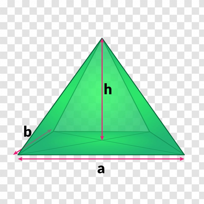 Triangle Surface Area Square Pyramid - Shape Transparent PNG