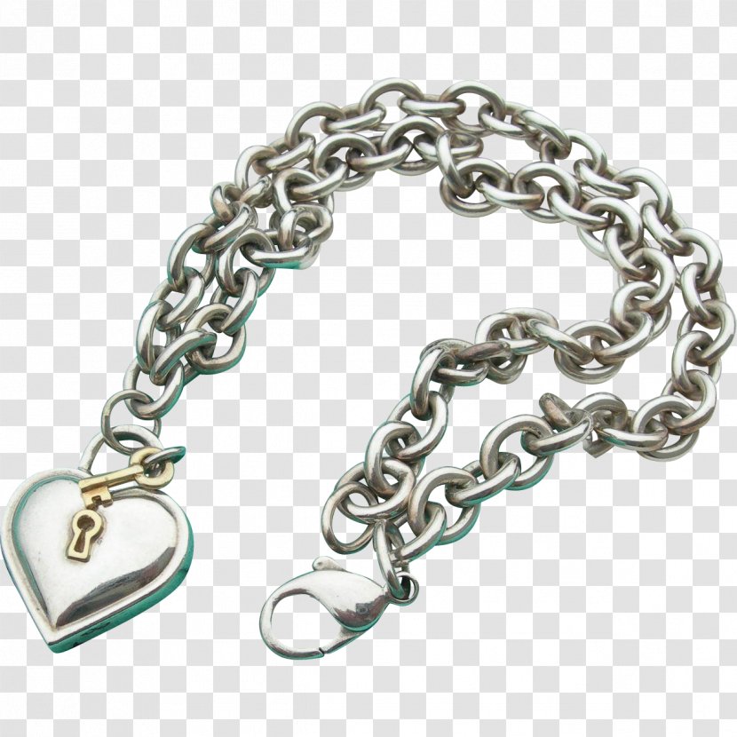 Jewellery Silver Bracelet Chain Metal - Padlock Transparent PNG