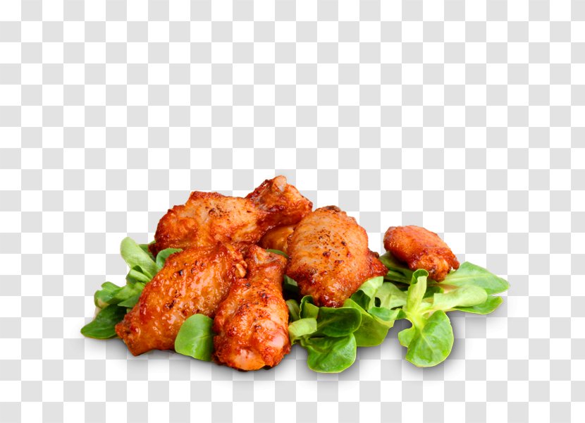 Chicken 65 Crispy Fried Karaage Buffalo Wing Nugget - Garnish Transparent PNG