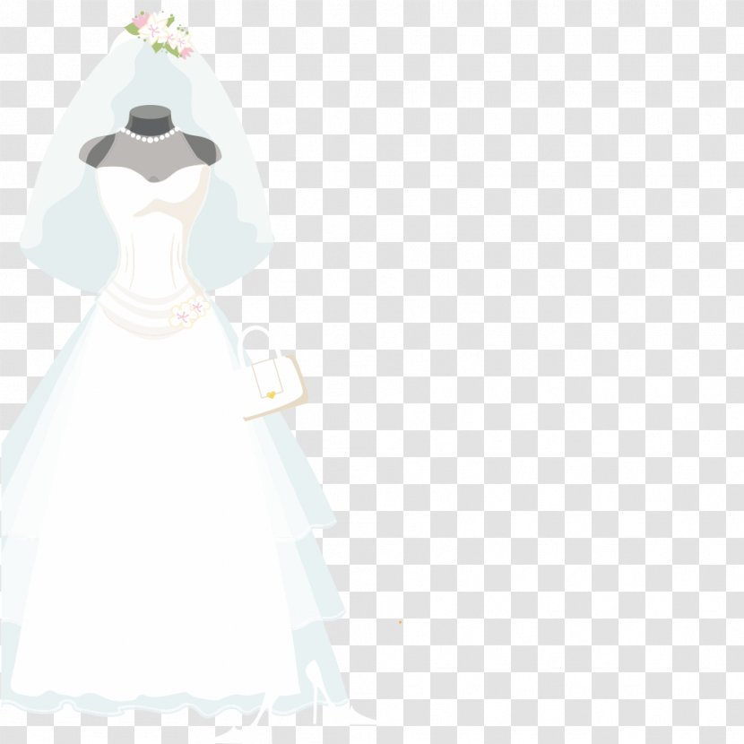 Gown Bride Figurine Costume - Wedding Vector Transparent PNG