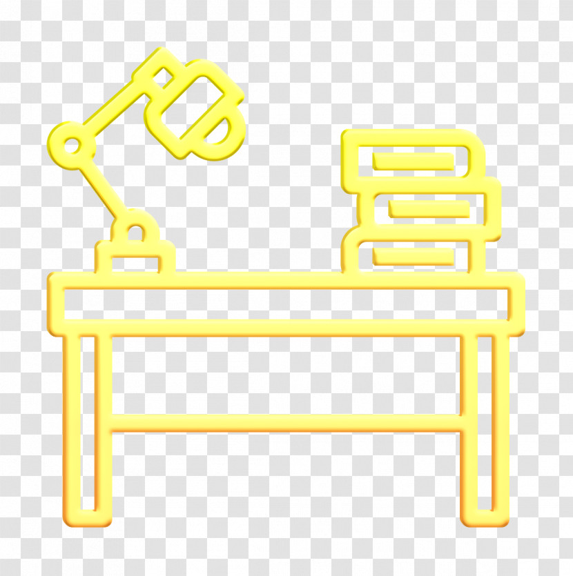 Desk Icon Furniture And Household Icon Office Stationery Icon Transparent PNG