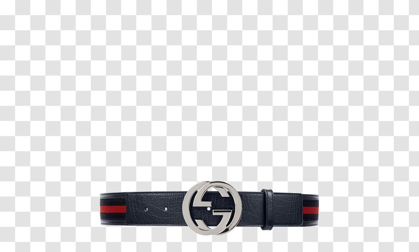 Webbed Belt Gucci Leather Buckle - GUCCI Men Interlocking G Canvas With Transparent PNG