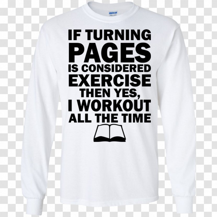 Long-sleeved T-shirt 3dRose If Turning Pages Is Considered Exercise Then I Workout All The Time Mouse Pad (mp_193271_1) - Inch - Page Transparent PNG