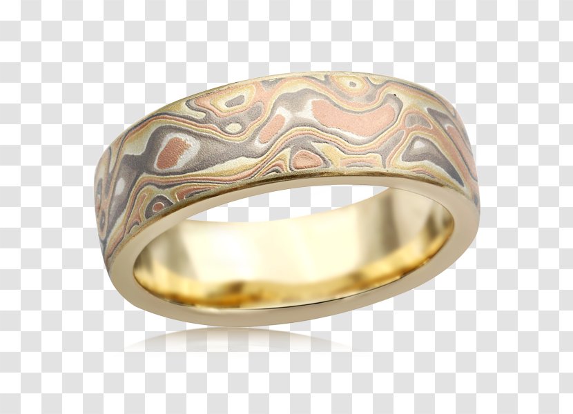 Wedding Ring Mokume-gane Gold - Solitaire Bird In Rodrigues Transparent PNG