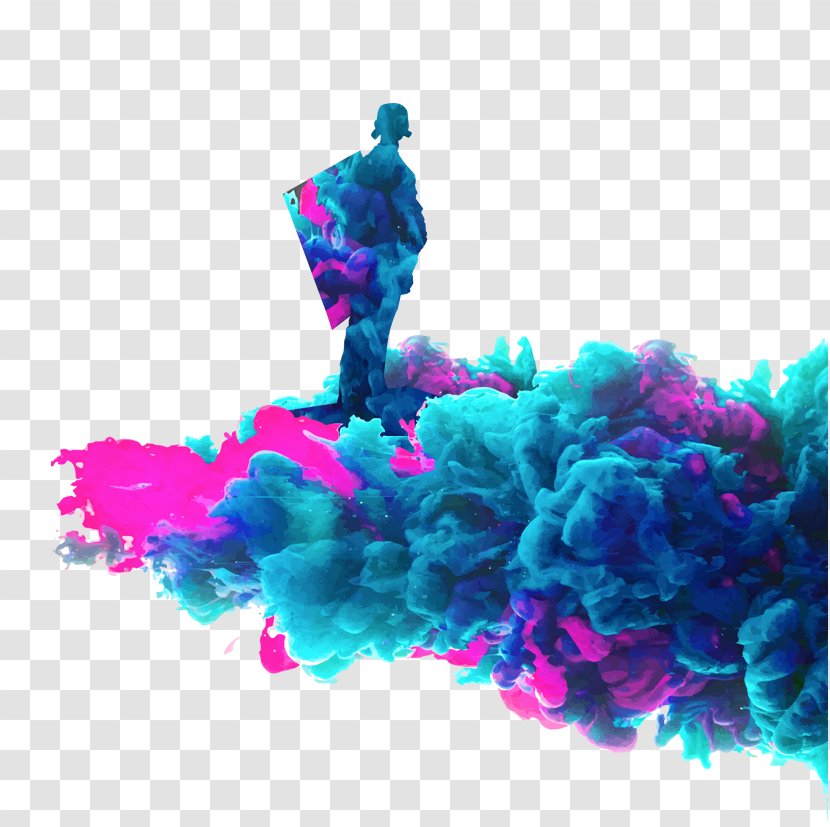 Poster Art Watercolor Painting - Magenta - Standing On The Clouds Of Soldiers Transparent PNG