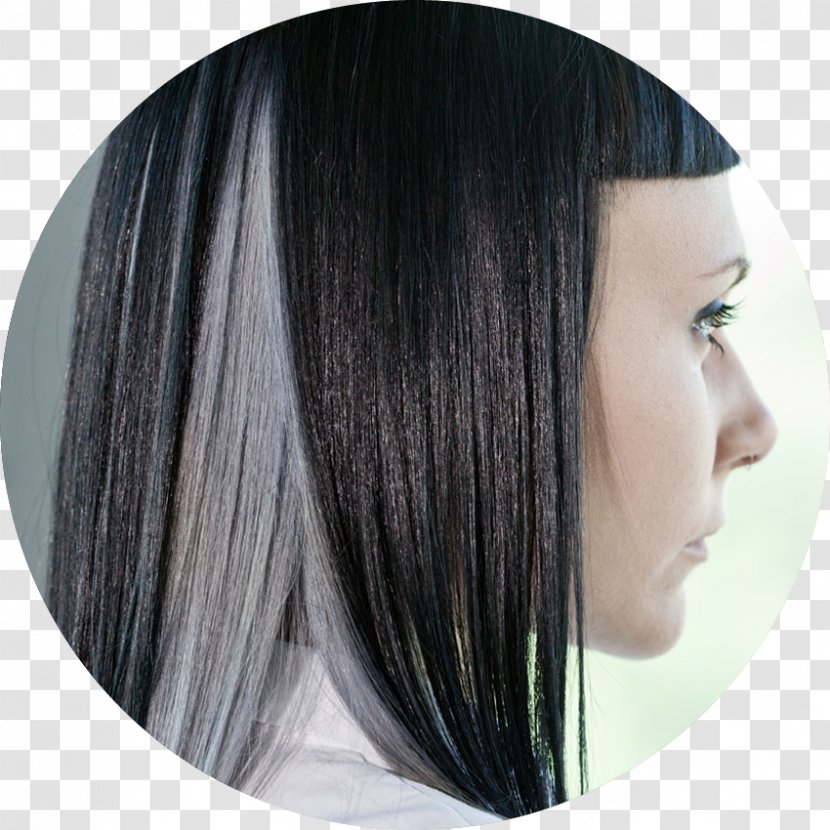 Black Hair Coloring Step Cutting Bangs - Bollo Transparent PNG