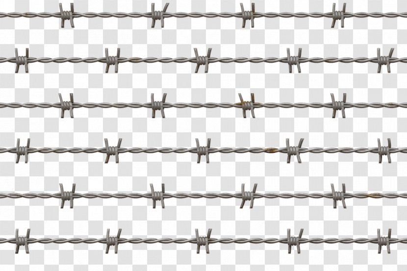 Barbed Wire Electrical Wires & Cable Fence - Home Fencing - A Row Of Rope Transparent PNG