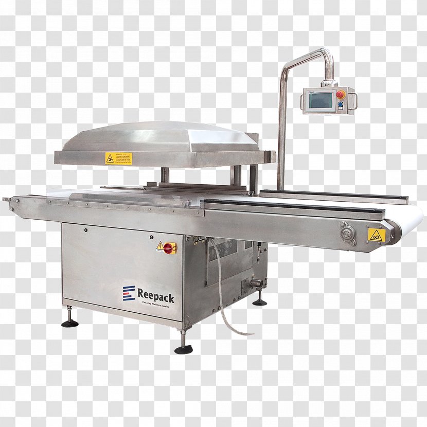 Machine Conveyor Belt System Vacuum Packaging And Labeling - Food Transparent PNG