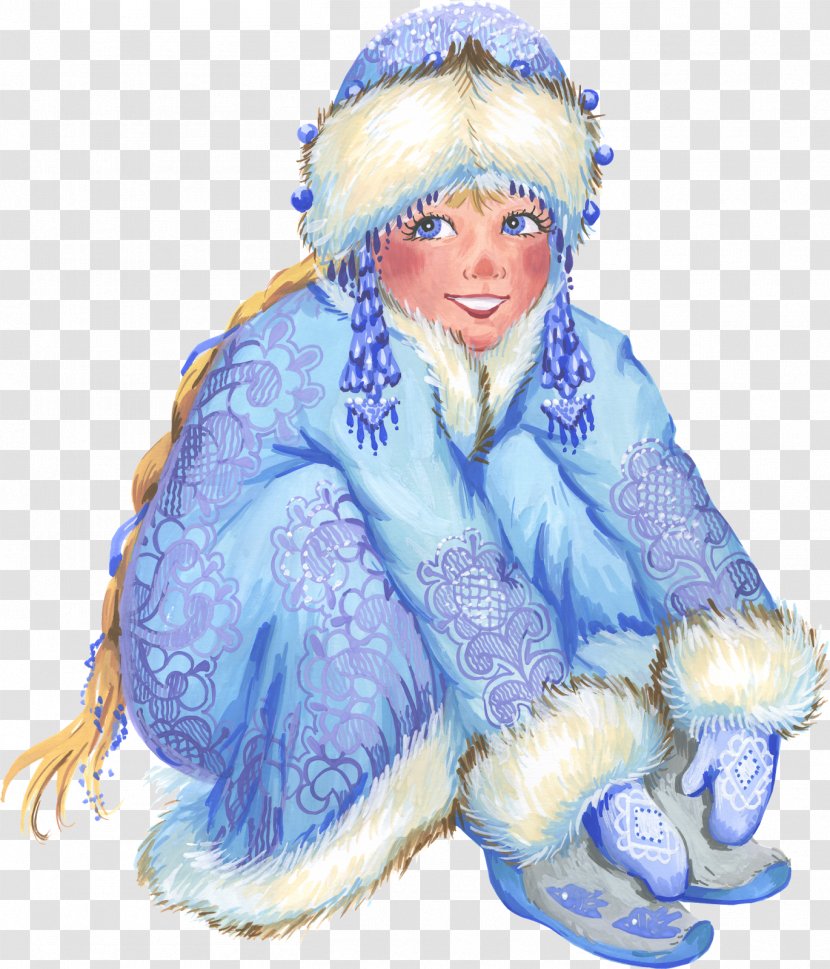 Snegurochka Ded Moroz Mitologia Eslava Christmas Clip Art - Fur Transparent PNG