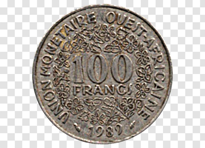 Coin Frånsida Currency CFA Franc West African Economic And Monetary Union Transparent PNG