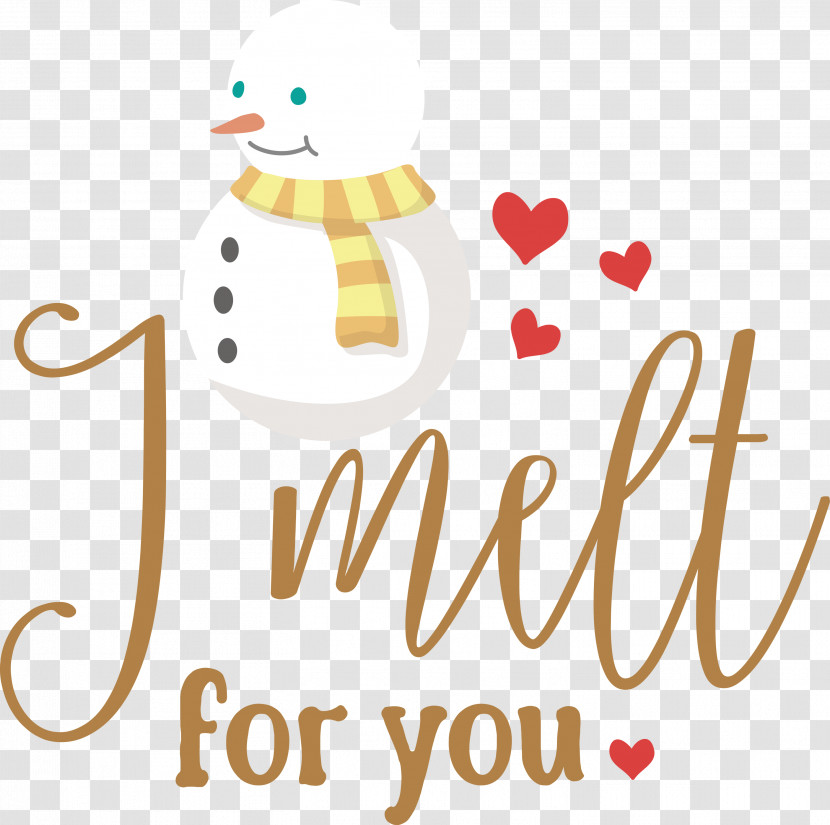 I Melt For You Snowman Winter Transparent PNG