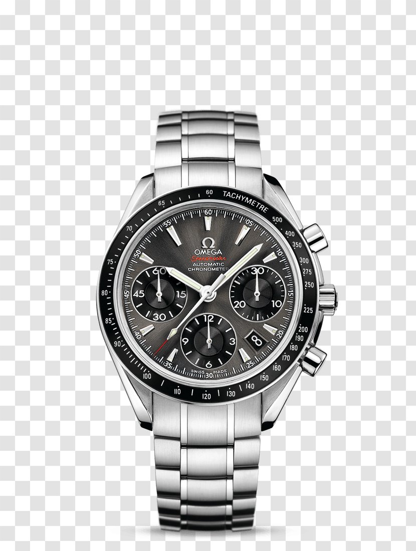 Omega Speedmaster SA Watch Chronograph Seamaster - Silver Transparent PNG