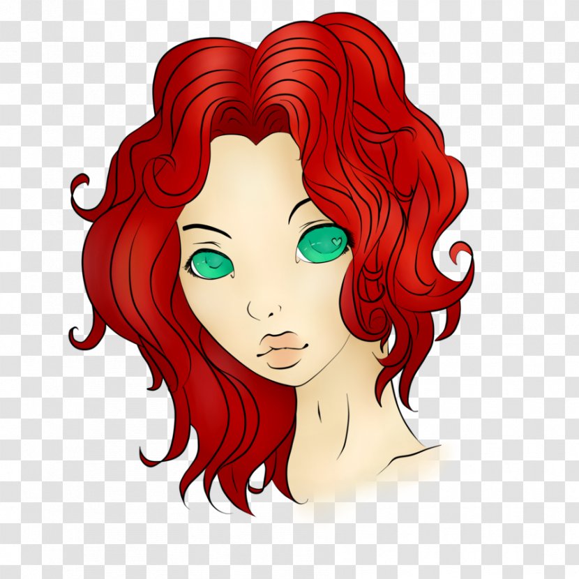 Red Hair Coloring Eyebrow Long - Tree - Colored Transparent PNG