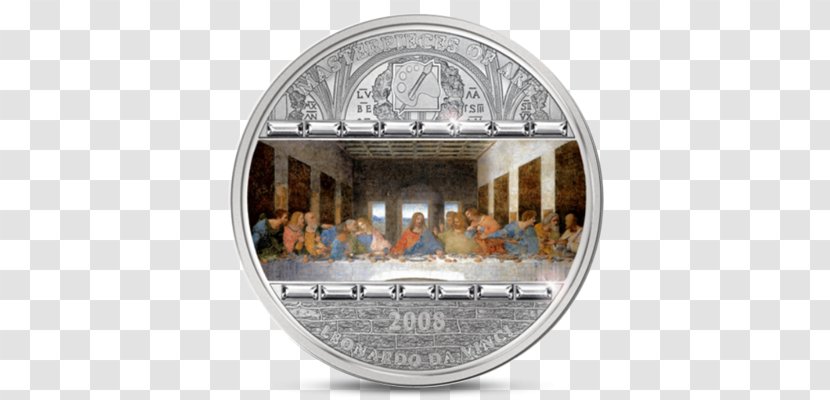 The Last Supper Santa Maria Delle Grazie Coin Silver Art - Milan Transparent PNG