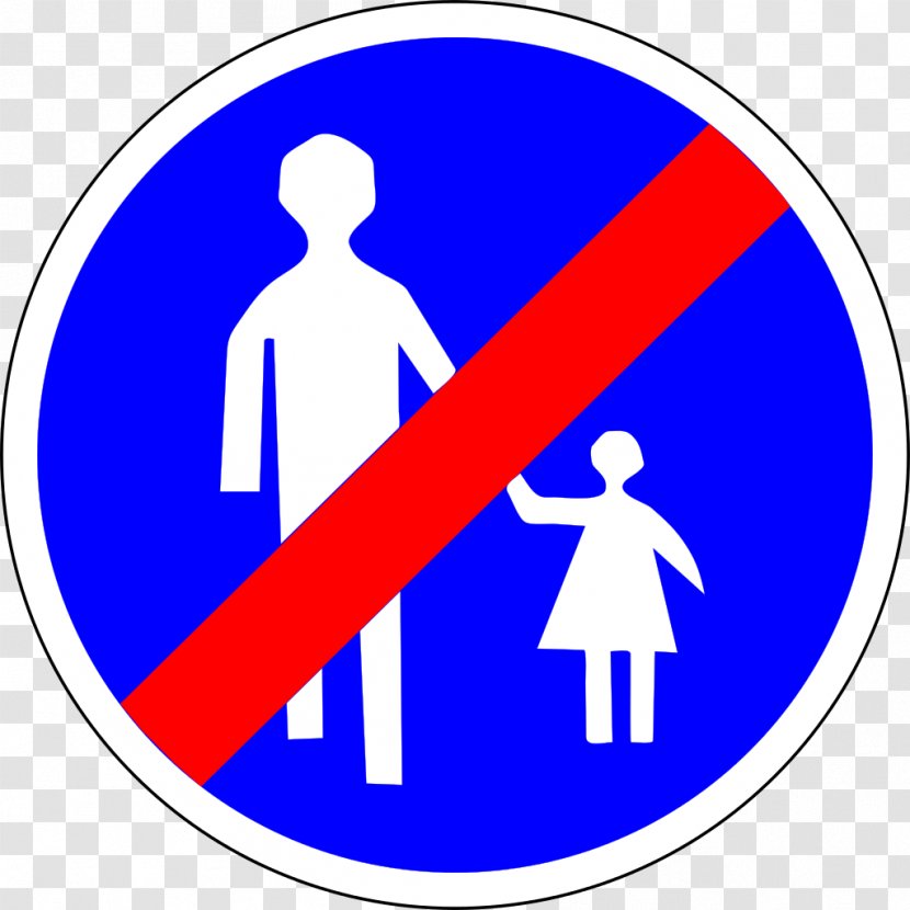 Pedestrian Traffic Sign Road Signs In France Mandatory - Symbol Transparent PNG