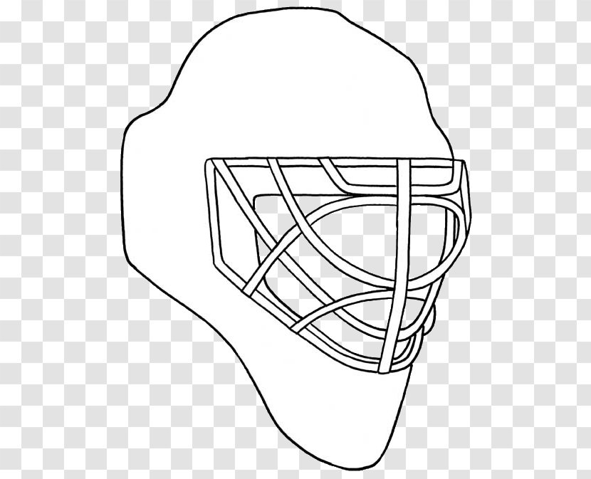 National Hockey League Goaltender Mask Helmets - Monochrome Photography - Goalkeeper Vector Transparent PNG